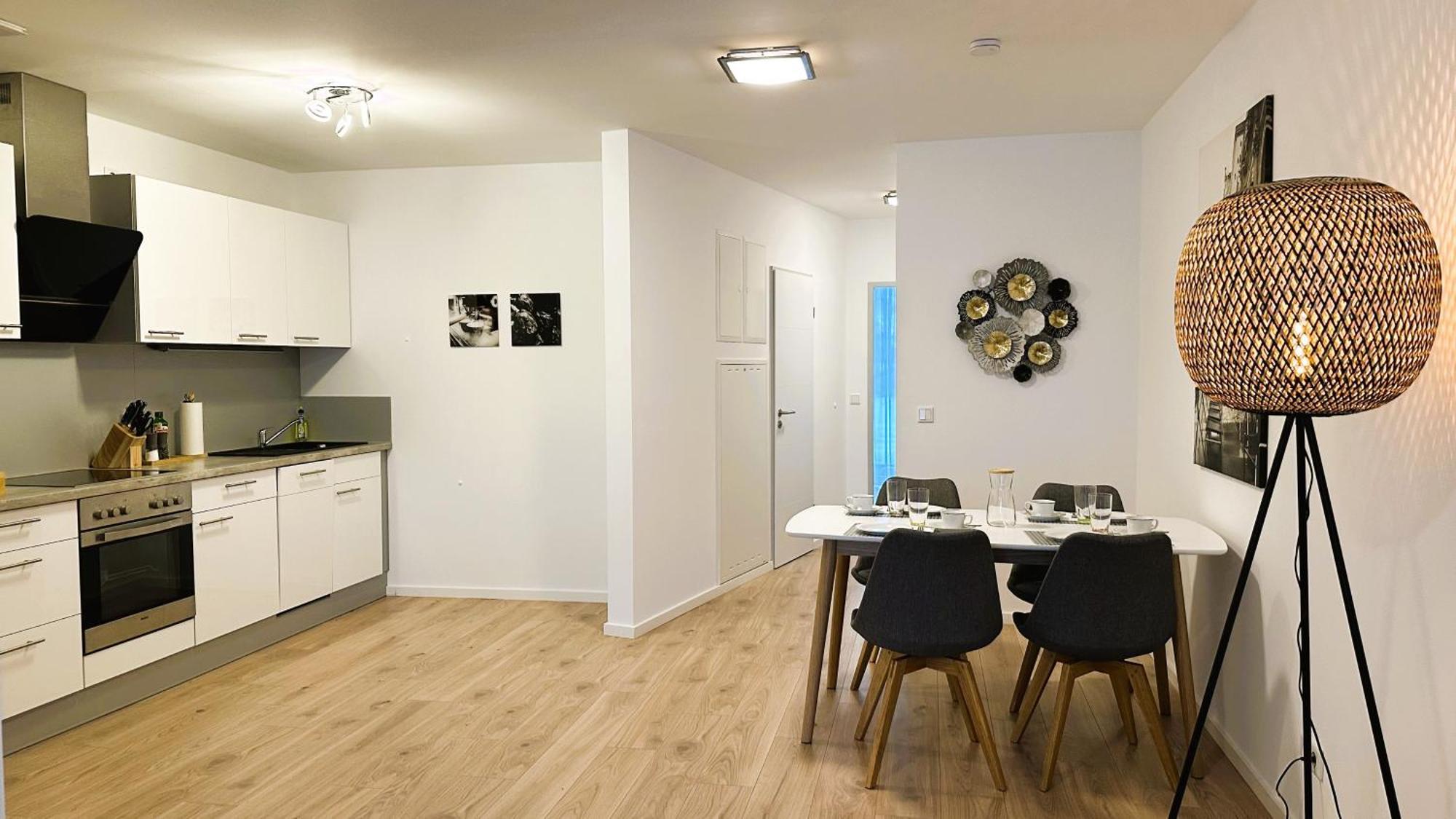 Bohnapartments - Nordkap-Suiten - Gratis Parkplatz - Moderner Neubau - Erdgeschoss - Fussbodenheizung Erfurt Room photo